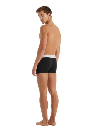 Erkek Modal Elastan Boxer Silver 9302 Siyah