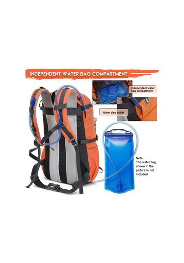 Jeehugo Güncel Mavi 30l Oxford Kumaş Dağcı Çantası - Çok Fonksiyonlu Outdoor Spor Sirt Çantası Mavi