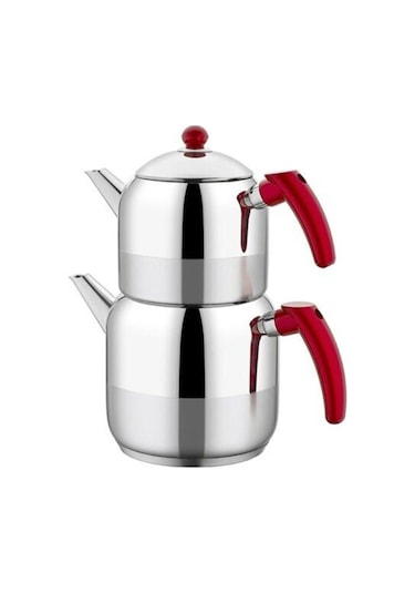 Sudem Dem Büyük Boy Paslanmaz Çelik Çaydanlık Seti