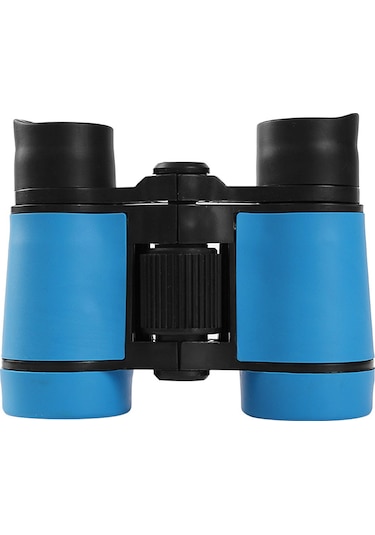 Kosona Çocuk İçin 4x30 Büyüklüklü İkiz Lens Gözlük, Kaymazsız Kollü, Optik Cam Lensli, Mavi Mavi