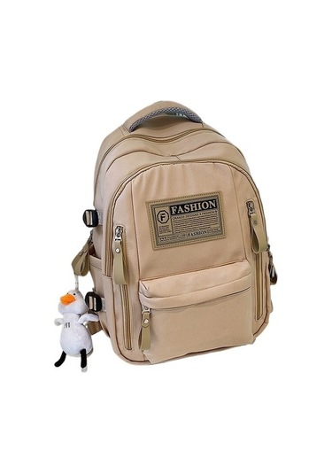 Gençler İçin Şık Ve Spor Lise Çantası, Dayanıklı Büyük Kapasiteli Okul Sırt Çantası, Ergonomik Tasarım Kahverengi