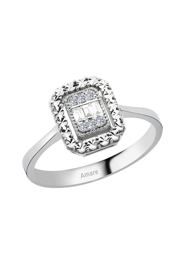 0,08 Karat Baget Pırlanta Yüzük (451711959)