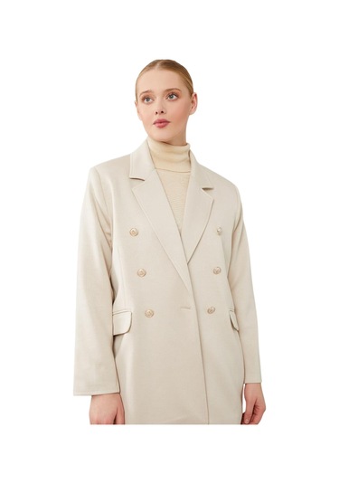 Kadın Spor Blazer Ceket Bej