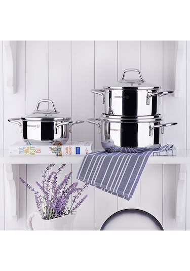 Korkmaz Perla Jr. 6 Parça Tencere Seti