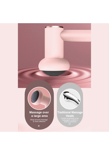 Maiyame El Tutulu Vücut Masaj Cihazı, 5 Farklı Ucu İle Boyun-bel-kol Gevşetici, 6 Seviye Yoğunluk Ayarlı, Beyaz Tuşlu Model Sl630 Beyaz