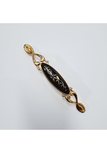 Miray 128 Mm Metal Gold Siyah Desenli / 5 Adet Altın