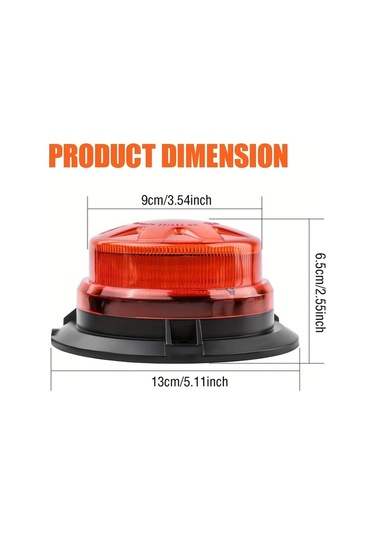 Motion003 24 Led Mini Yuvarlak Isik Bar Mavi 8 Modlar 12 24v Arac Fisi Gucu Forklift Catı Siny