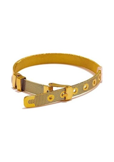 Fastbuy Altın Geometrik Kadın Bileklik - Paslanmaz Çelik Altın