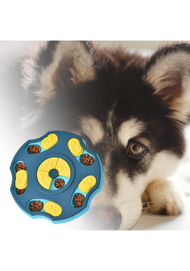 Suntek Köpek Yapboz Oyuncak Yavaş Besleyici Evcil Mavi