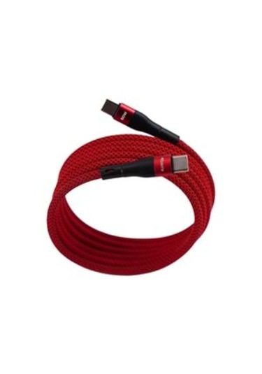 Bmuc-03 Kirmizi Manyetik Usb-a C Kablo 2 M, Süper Hızlı Şarj