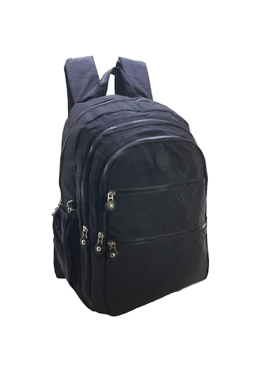 Klinkır Okul Çantası Lise Ortaokul Üniversite Hafif Kumaş Çok Cepli Kadın Sırt Çantası 001