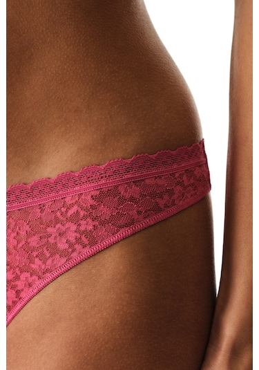 Penti Fuşya Easy Lace Dantel V Model Tanga Külot Carmıne