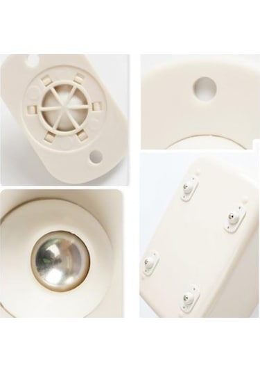 Bilyeli Eşya Kaydırma Aparatı 4lü Set Gri