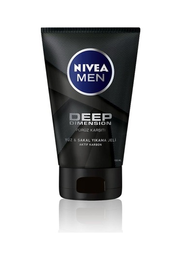 Nivea Men Deep Dimension Pürüz Karşıtı Yüz & Sakal Yıkama Jeli 100 ML