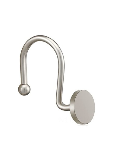 Qingmipy Paslanmaz Nikel Duş Perdesi Askıları - 12'li Set, Dayanıklı Metal Kancalar Diğer