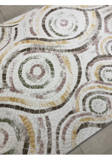 Dinarsu Halı Bodrum Br 018 Pudra Sarı 150X233 Renkli 4 M2 Halı !