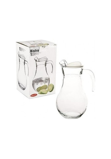 Paşabahçe 43934 Bistro Şeffaf Kapak Sürahi 1800 CC
