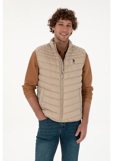 U.s. Polo Assn. Erkek Koyu Bej Yelek Dokuma 50312012-vr088 Koyu Bej