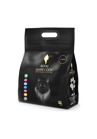 Royal Maine Coon Lavanta Kokulu Perlit Kedi Kumu 5 L