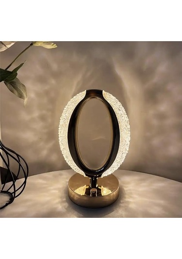 Usb Şarjlı Dokunmatik 3 Modlu Masa Üstü Kristal Gece Lambası-1910 Çok Renkli