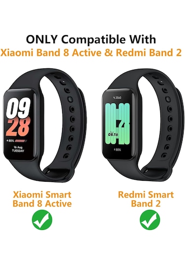 Xiaomi Smart Band 8 Active Silikon Kasa Ve Ekran Koruyucu