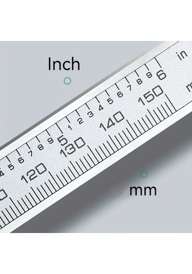Honeybeeshop 6 İnç Arkadan Aydınlatmalı Kaliperler 1 Adet Dijital Ekranlı Metal Kumpas 150mm Paslanmaz Çelik Ölçüm Aracı