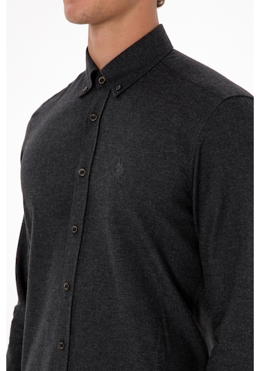 U.s. Polo Assn. Erkek Siyah Gömlek Basic 50316721-vr046 Siyah