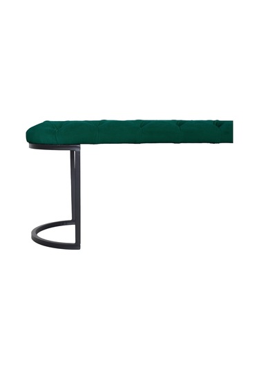 Elısse Yeşil Model- Oval Metal Ayak 100 Cm Bench&koltuk&puf-yatak Odası Önü&ucu Puff&oturak
