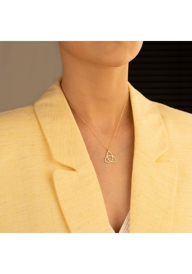 Üçlü Tribal Gümüş Kolye