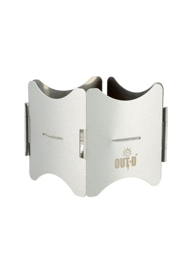 Pazly Yakıtlı Tepsi Tencere Standı, Paslanmaz Katlanabilir Taşınabilir Ocak, Gümüş Çelik Gümüş