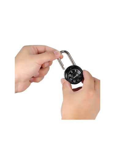 Master Lock Kombinasyon Kilidi Kilitli Sandık Kilidi Depolama Üniteleri Kilidi Valiz Sırt Çantası Kilidi Siyah