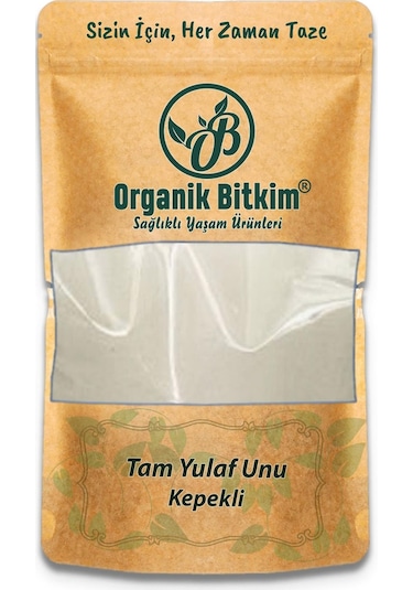 Organik Bitkim Tam Yulaf Unu Kepekli 1400 G