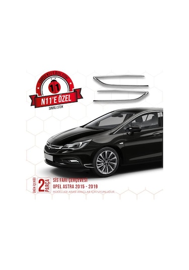 intakrom Opel Astra K Krom Sis Farı Çerçevesi 2 Parça 2015 ve Üzeri