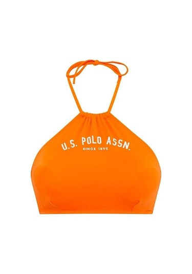 U.S. Polo Assn. Kadın Turuncu Halter Bikini Üst 21507