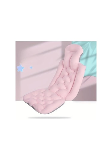 Trendooze Sunshine022 Pembe Emici Banyo Paspası Kaymaz Polyester Küvet Minderi Hafifletici Şezlong Pembe Pembe