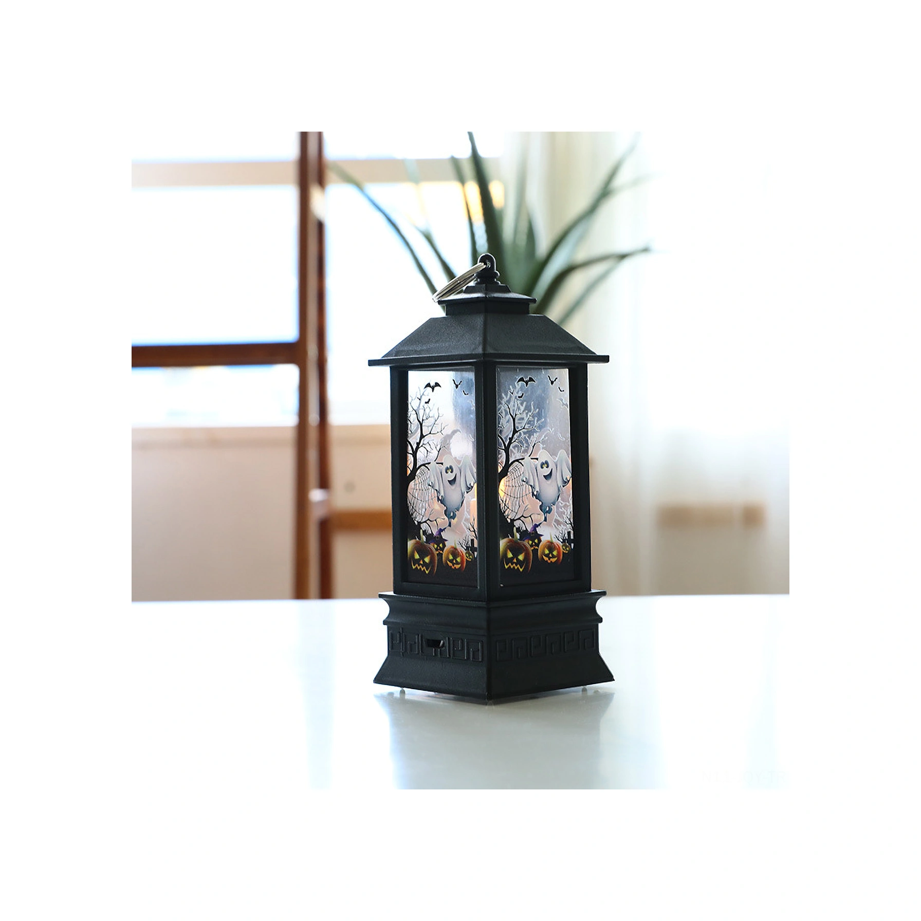 Youmex Halloween Korkunç Desenli Led Feneri, Batarya İle Çalışır, Ev Bahçe Dekorasyonu, Spooky Atmosfer Oluşturur Diğer