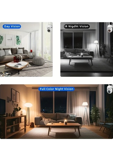 Xuweiwei Jooan Kablosuz Renkli Gece Görüşlü Ab2 32g Card Güvenlik Kamerası Çift Yönlü Ses Dönebilir Hareket Algılama Wifi 1080p Hd