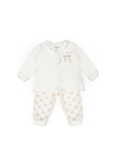 Bebek Alt Üst Takım %100 Organik Pamuk , Bebek - Yenidoğan- Csy8157 Taş