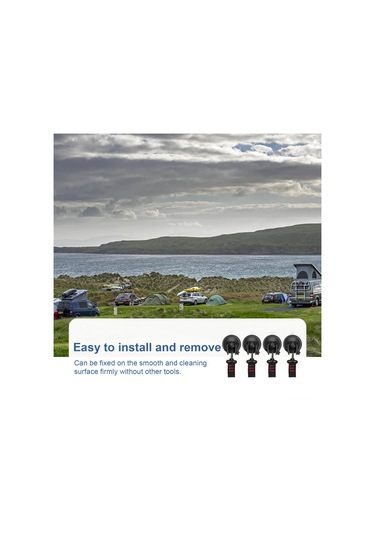 Kosona Araç Kamp Tenteği 4/6/8 Adet Süngerli Bağlayıcı + Dağcı Kanca - Açık Hava Konaklaması, Çadır Sabitleme