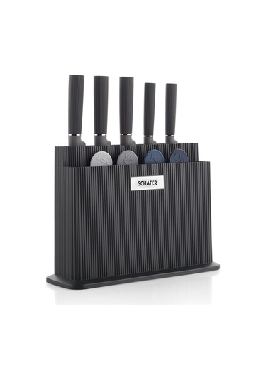 Schafer Forge Kesme Tahtası/bıçak Seti 10 Parça-siyah Siyah