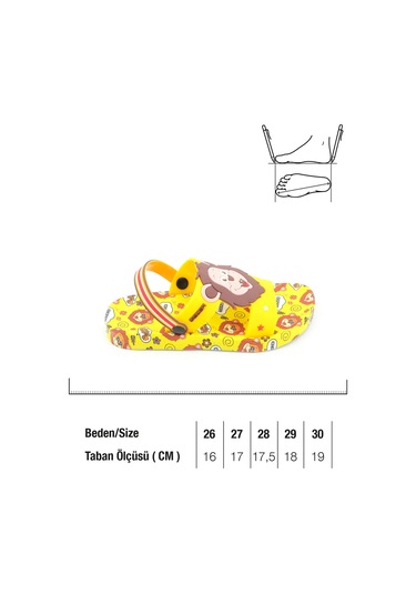 Gezer Yazlık Erke Çocuk Islak Zemine Uygun Günlük Havuz Plaj Terlik-sandalet Gt6yfe.14234.00.026.l2 Sarı