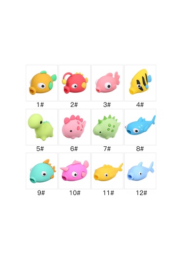 Honmex Yeşil Miçuk Kablonuzu Kırılma Ve Yırtılmadan Koruyan Hayvan Figürlü Kablo Koruyucu Uyumlu Çeşitli Kablolar İçin Dekoratif