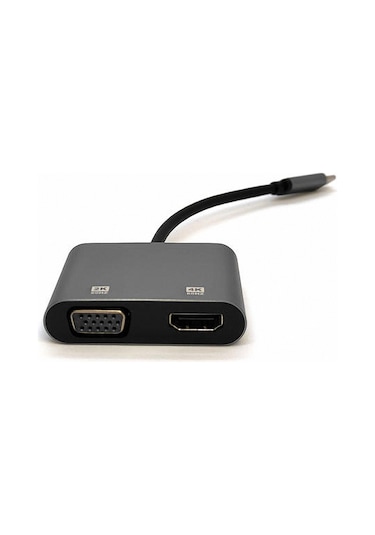 Beek BC-DSP-ADP-USBC-HAVG USB Type C to VGA HDMI Usb Ekran Adaptö