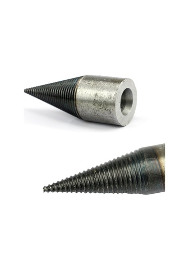 Moveevo Ev, Kamp, Çiftlik İçin Elektrikli Matkap Uyumlu Odun Bölme Aleti - 30mm Yuvarlak Saplı Dayanıklı Çelik