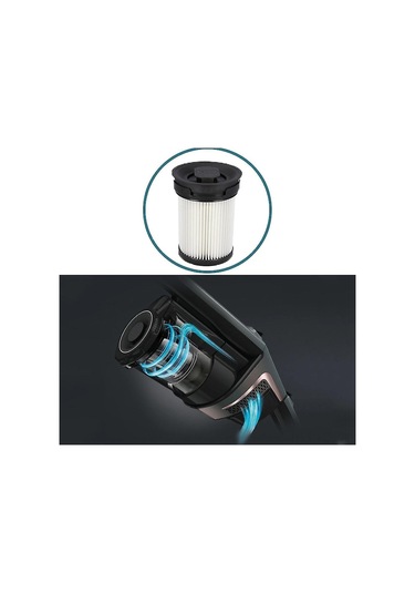 Konesam Miele Triflex Hx1 Fsf İçin 2'li Hepa Filtre Seti - Abs Malzeme, Kolay Takılır Siyah