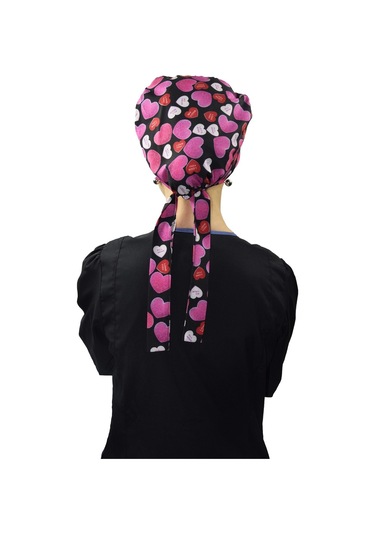 Tesettür Pembe Kalpler Doktor Hemşire Hastane Aşçı Tesettür Cerra Pembe