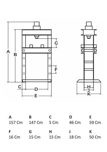 15 Ton Manuel Hidrolik Pres Gpt117