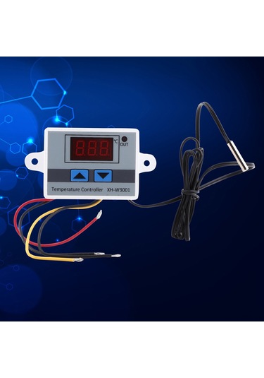 Springsun Ac220v Dijital Sıcaklık Kontrol Cihazı -50 C/+110 C Aralığı 0.1 C Hassasiyetli Abs Kasa Su Geçirmez Prob