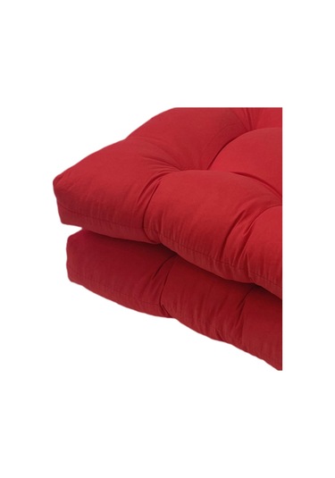 Homyl Kapalı Açık Hasır Patio Oturma Minderi, 19" X Alabilir Kırmızı