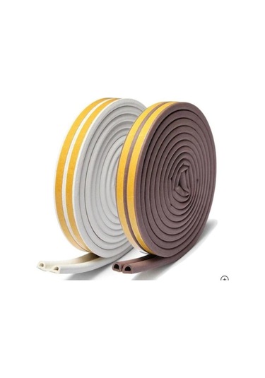 Contacall Bondit 2'li Kauçuk Kapı Ve Pencere Izolasyon Bandı Fitili 14 Metre Siyah